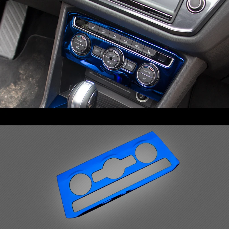 Lsrtw2017 панель кондиционера для автомобиля из нержавеющей стали планки Volkswagen Tiguan Vw