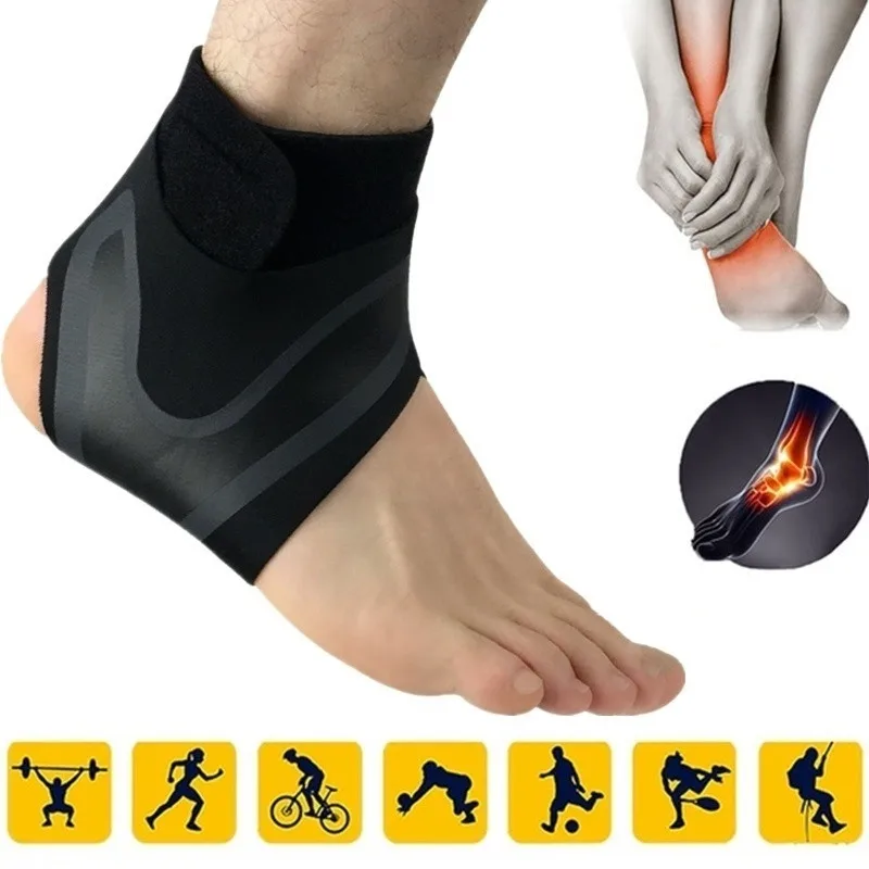 

Left/Right Feet Sleeve Ankle Support Socks Compression Anti Sprain Heel Cover Protective Wrap For Men Women Foot Care Tool