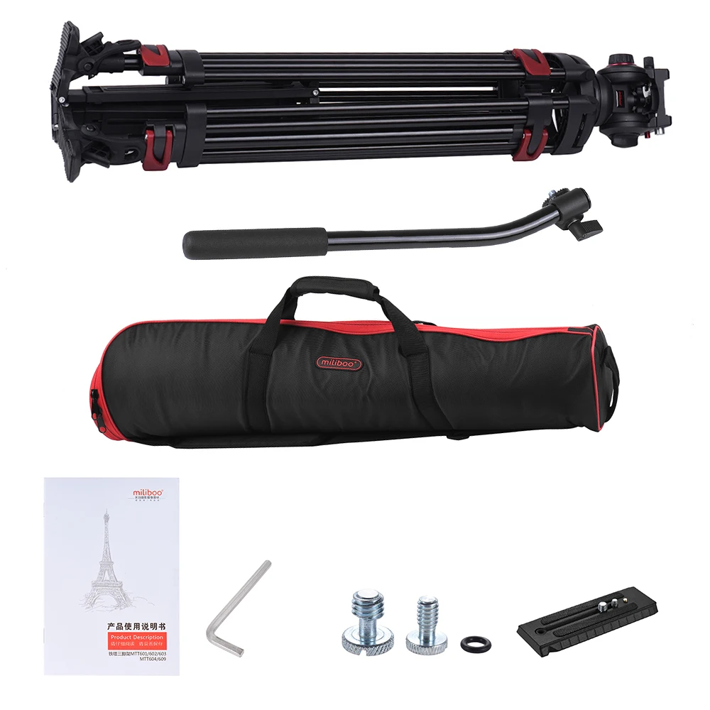 Miliboo MTT609A фон для фотосъемки 3 секциями штатив-Трипод из алюминиевого сплава