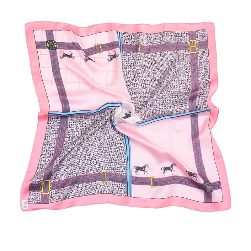 

Silk Scarf Women Shawls Wraps Fashion Small Hair Neck Hijabs Foulard Scarves Female Lady bufanda seda mujer echarpe ete soie