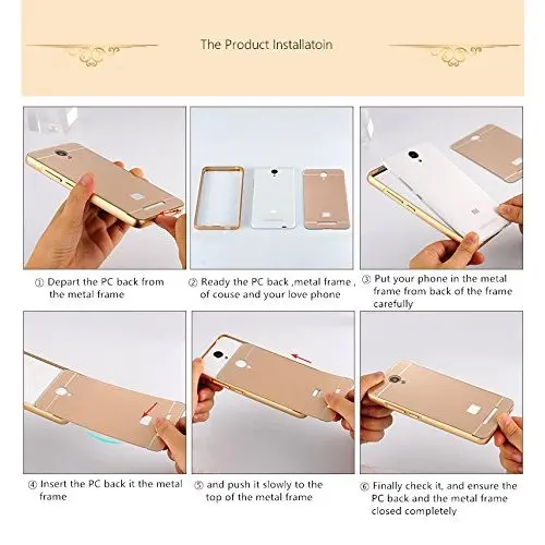 Estuyoya Funda Espejo совместимый с sony Xperia Z5 Premium Carcasa Trasera Марко Aluminio Lamina Efecto Espejo|Бамперы| |