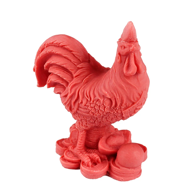 

3D Cock Silicone Soap Mold Craft Salt Carving Chicken Gallic Rooster Mould