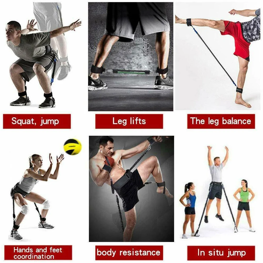

Boxing Training Resistance Band Set Leg Strength And Agility Strap For Boxing MMA Muay Karate Combat Build Speed Set