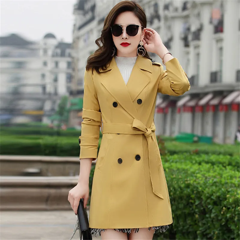 

Женское двубортное пальто, офисное пальто, одежда для осени, 2021