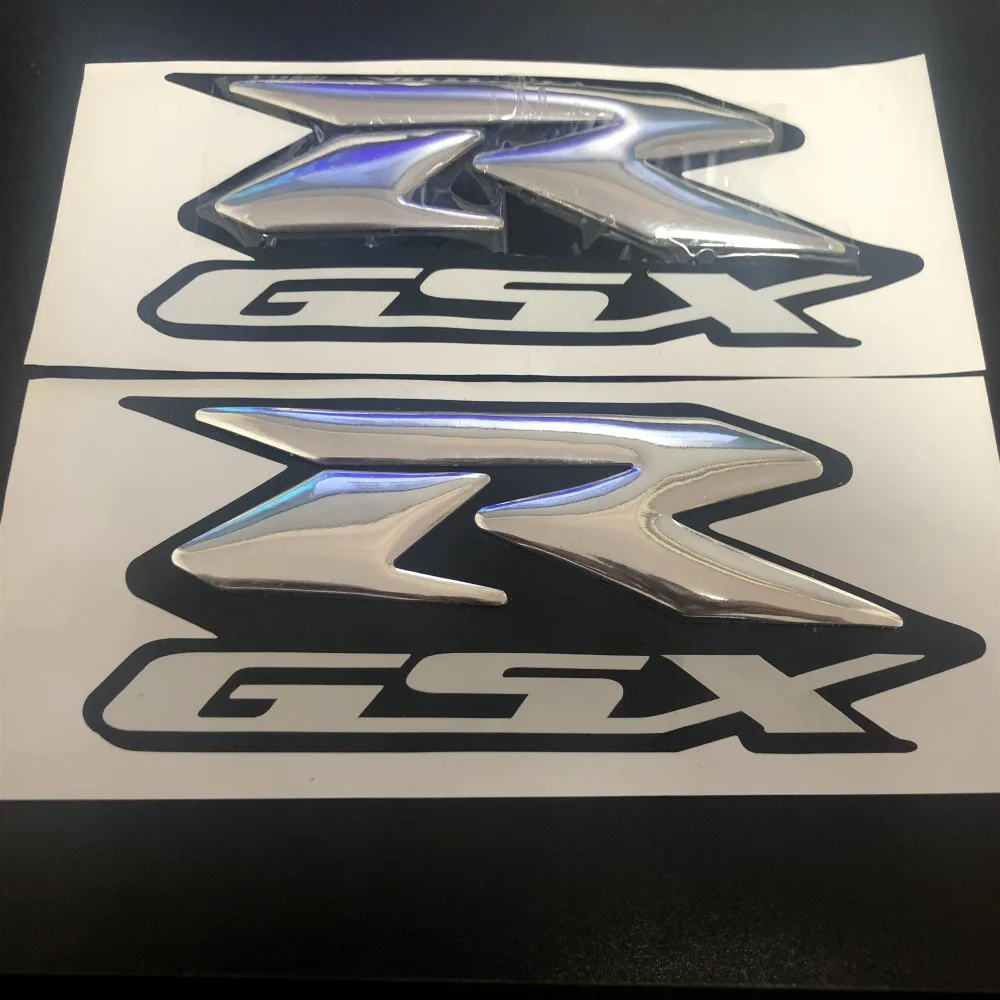 2 шт. Серебристая эмблема 3D Fender бак подписать аппликацию Стикеры для Suzuki GSXR 600 750 1000 K1/2/3/4/5/6/7/8/9 мотоцикл/крейсера/Измельчитель