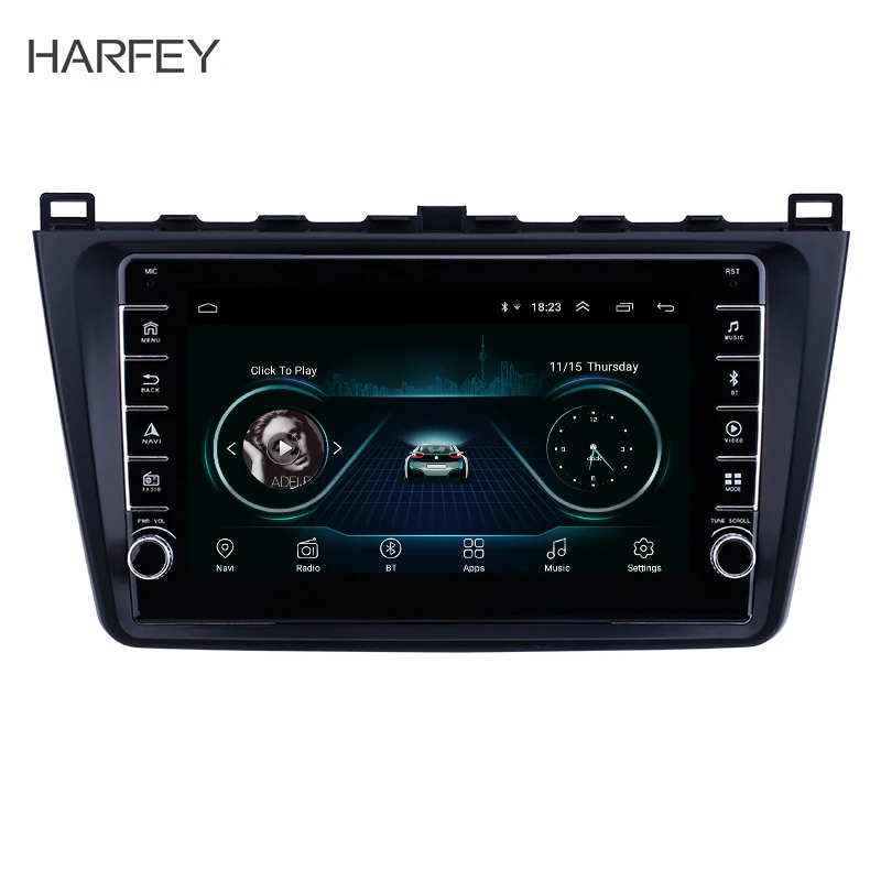 Автомагнитола Harfey 2din с GPS-навигацией 4 ядра Android 9 1 для Mazda 6 Rui wing 2008 2009 2010 2011-2014