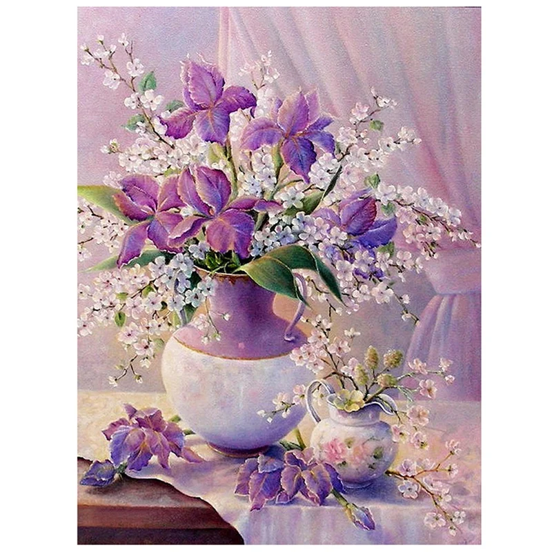 DIY 5D алмазная живопись вышивка цветок крестиком Набор для вышивки (светильник