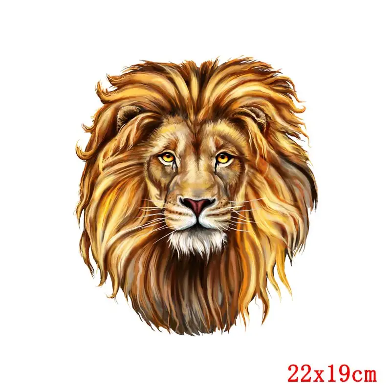 Pulaqi теплопередающие виниловые нашивки с изображением Льва Совы животных