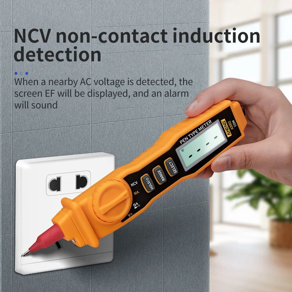 

ANENG A3002 Pen Type Multimeter High Precision 4000 Counts Non Contac AC/DC Voltage Resistance Diode Continuity Tester Tool