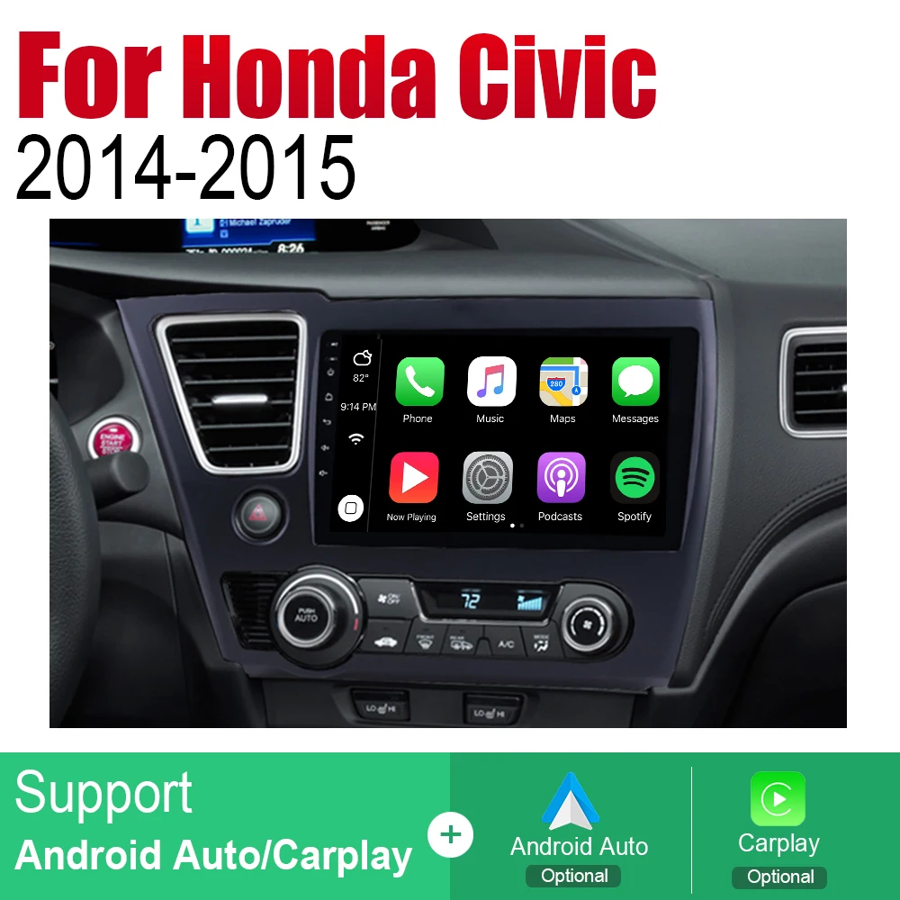 Автомобильный GPS навигатор ZaiXi Android для Honda Civic 2014 ~ 2015 проигрыватель с навигацией Wi