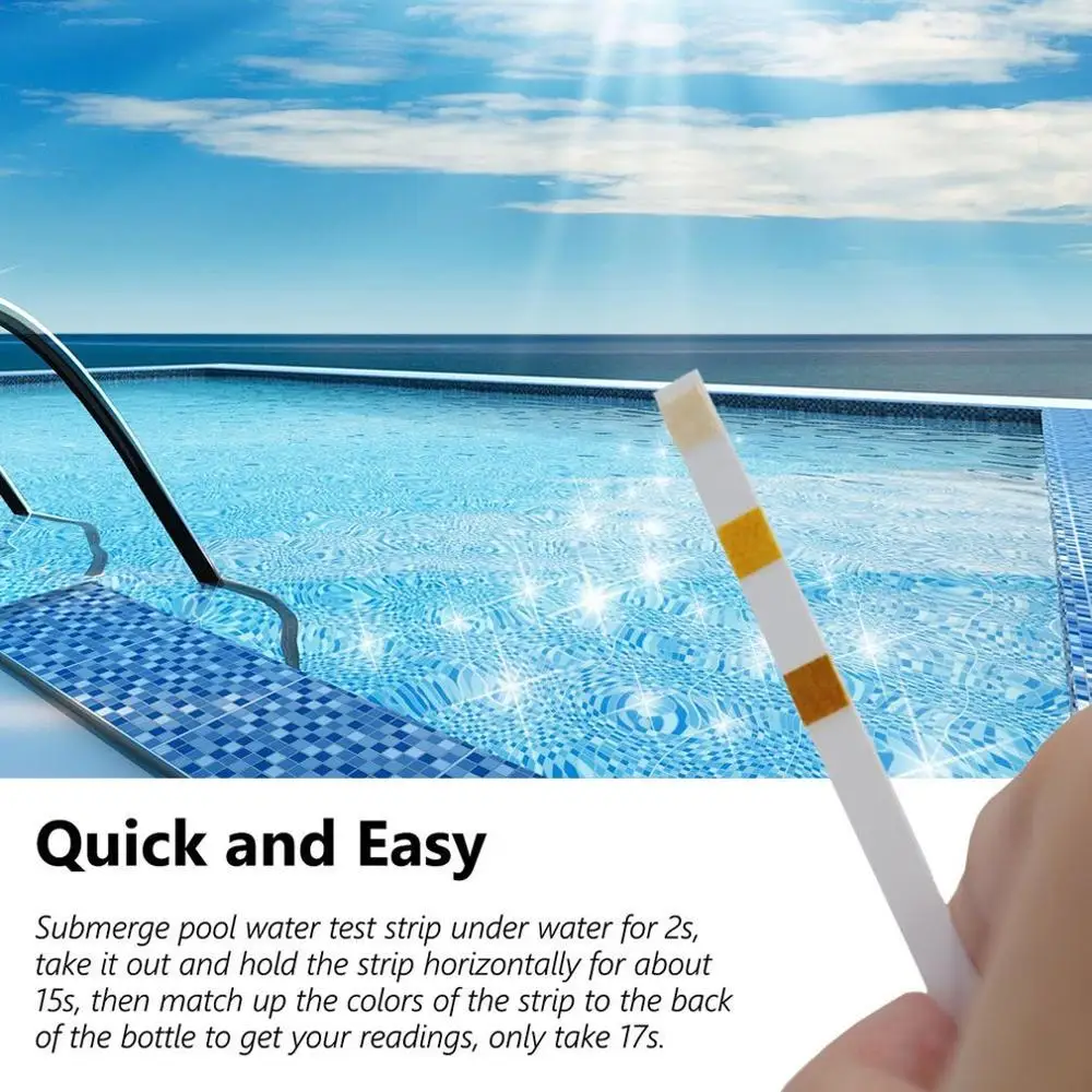

3-In-1 Swimming Pool Hot Spring Water Test Paper Ph Chlorality Bromine Hardness Test Paper Multi-Function Test 50pcs