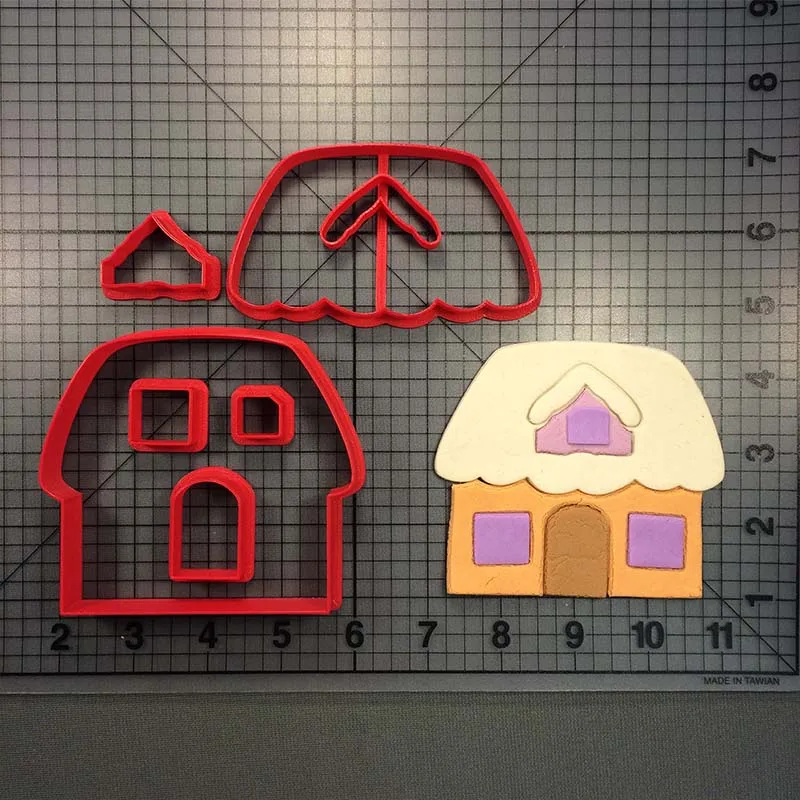 Рождественские пряничные формочки для печенья в форме домика девочек и