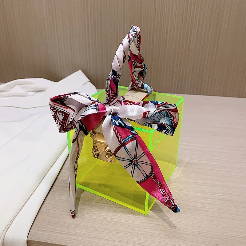 Новая прозрачная акриловая коробка женская сумка летняя пляжная желе для