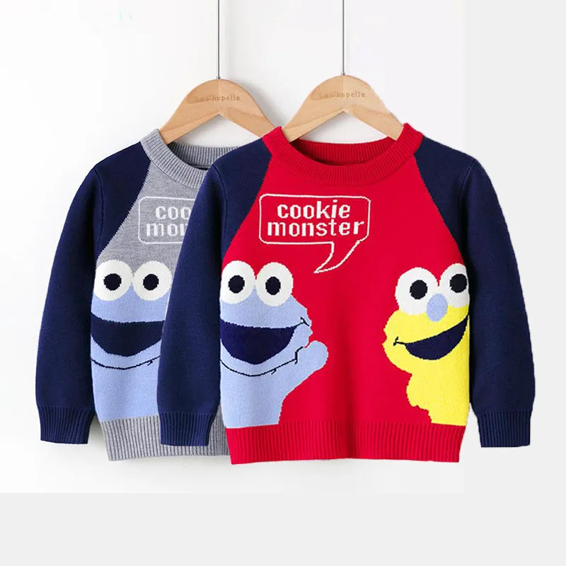 

Child Boy Girl Sweater Warm Fullsleeves Pullover Cartoon Fox Bottoming Autumn Spring Wear Jacket