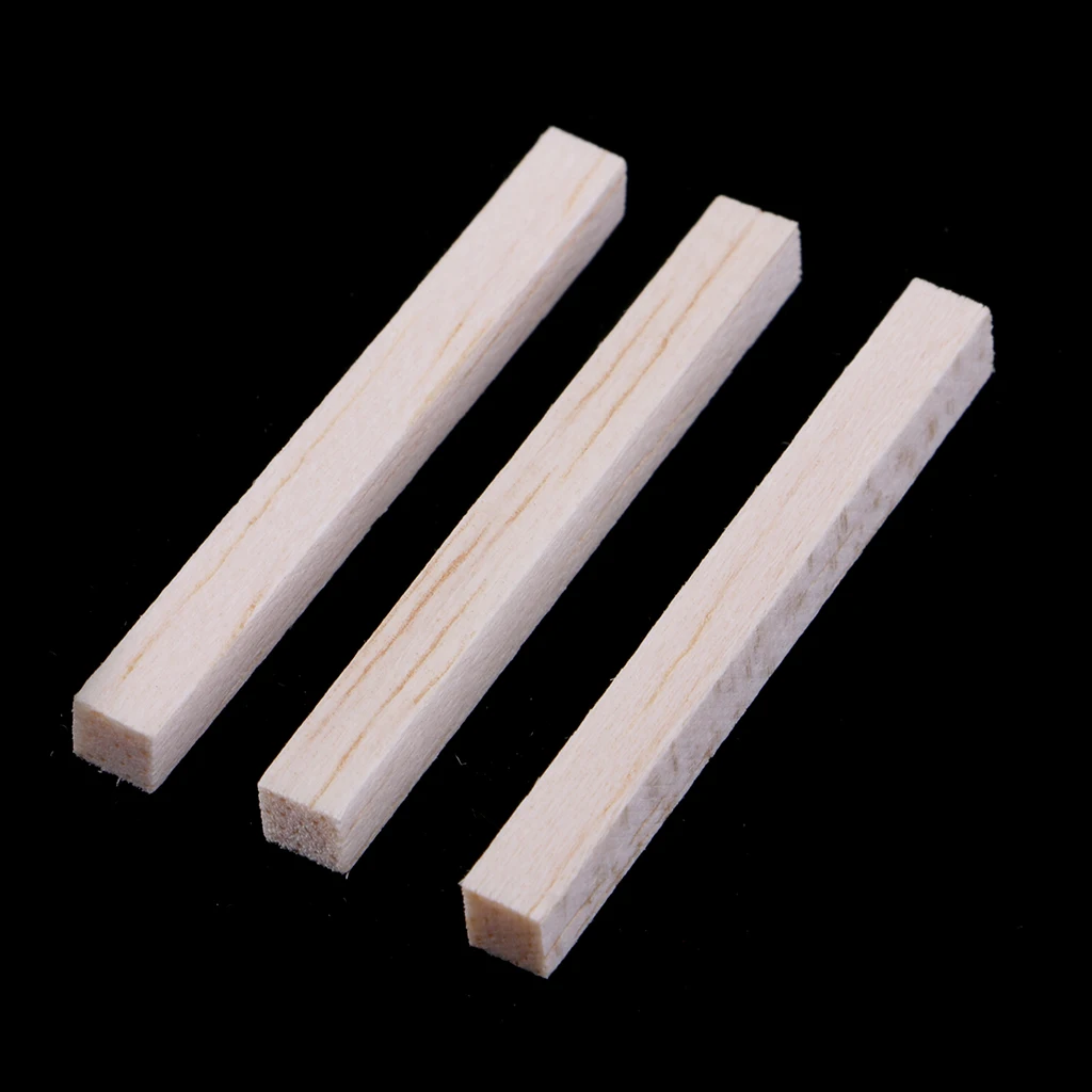 

60pcs Balsa Wood Dowel 5x5x50mm Balsa Wood Craft Dowels For DIY Airplane Building Models Woodworking Materials