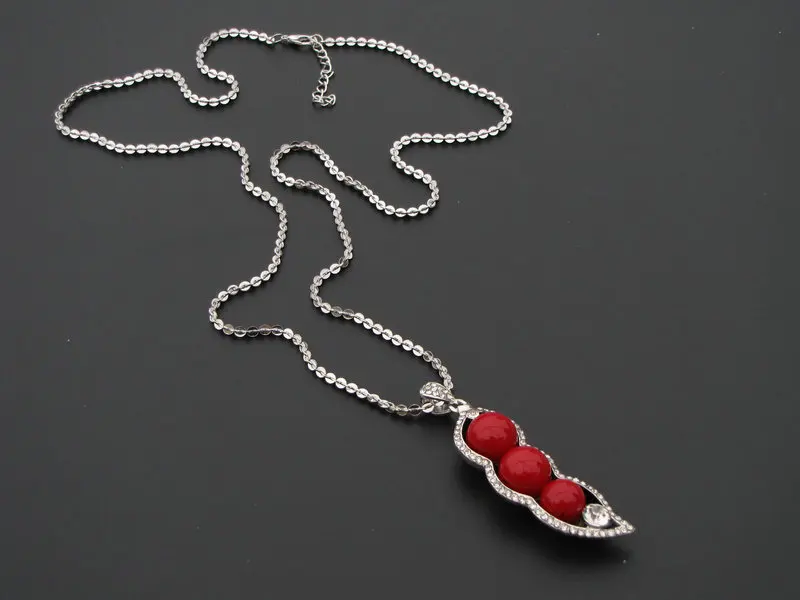 Длинное женское ожерелье Простой Модный кулон с имитацией жемчуга универсальная