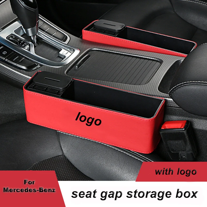 

Для Mercedes Benz с логотипом левая/правая универсальная пара для пассажирского водителя боковое сиденье автомобиля зазор коробка для хранения а...