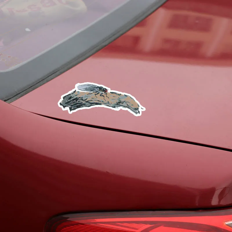 EBdecal китайский стиль чернил Cicada ПВХ животное для Авто/бампер/окно/настенные