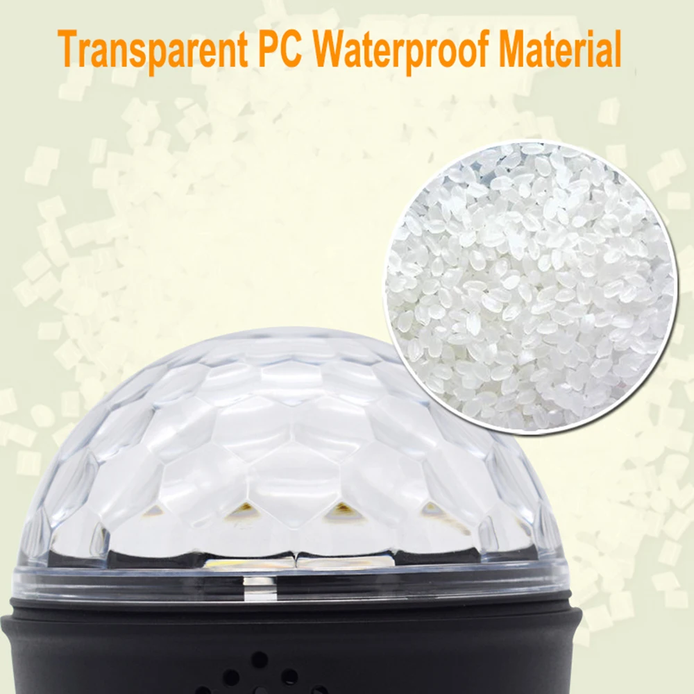 

9 Color USB Bluetooth Speaker Disco Ball Mini Music Audio Wireless DMX Stage Light Effect Club Portable Party DJ Projector