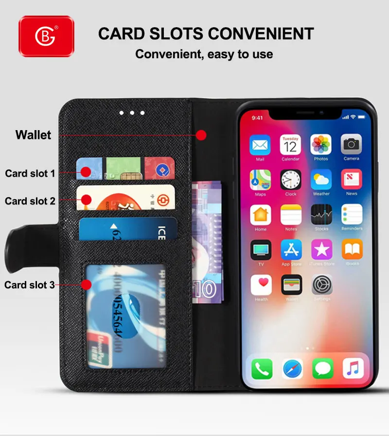 luxury genuine leather case wallet for iphone 11 12 13 pro max xs xr 6 7 8 plus se flip cover 360 shockproof protective cases free global shipping