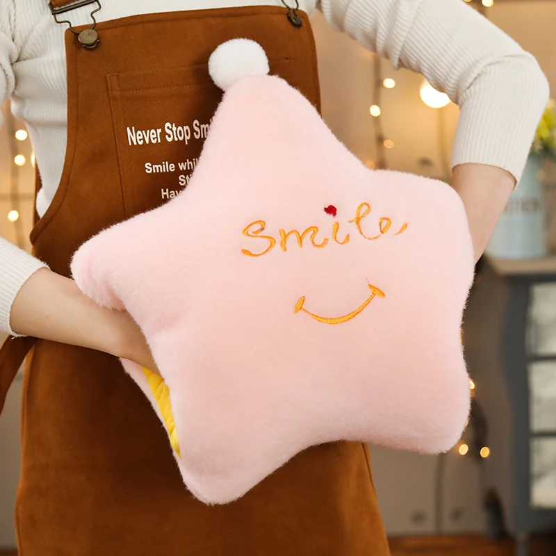 Новая плюшевая мягкая подушка для дивана в форме облачной короны со звездами