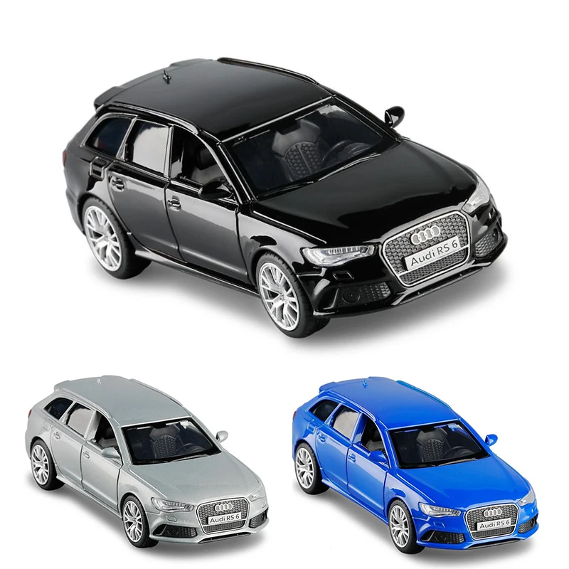 Литой металлический автомобиль Audi RS6 Wagon в масштабе 1:36 роскошная модель