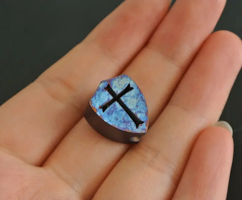 TC4 Титановый Крест металлические бусины ручной работы нож инструмент парашютный