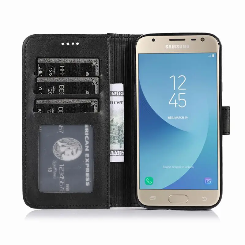 For Samsung Galaxy J3 Wallet Leather Phone Cases For Samsung J3 Pro J330F Flip Book Cover Galaxy J3 J330 Coque