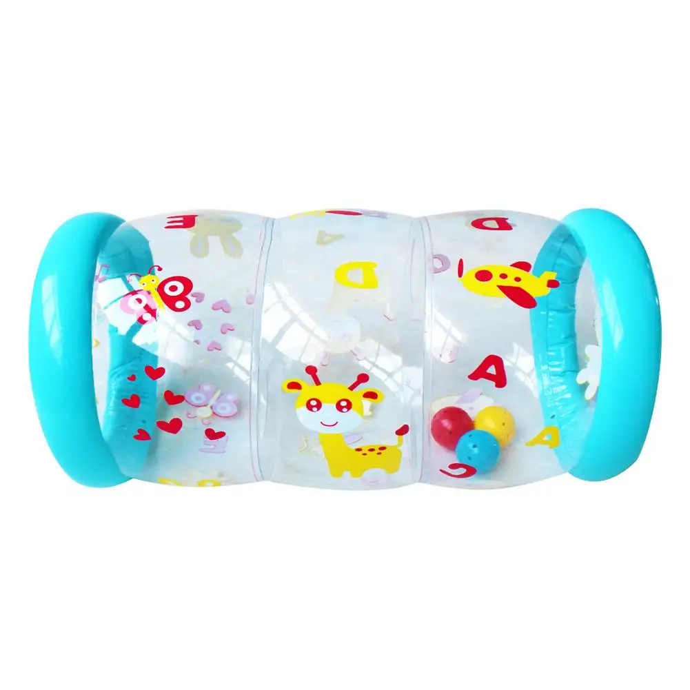 

Infant Crawling Roller Toys 6 Month Baby Toy Inflatable Portable PVC Educational Game With Baby Bells Roller Fitness Toy Gifts