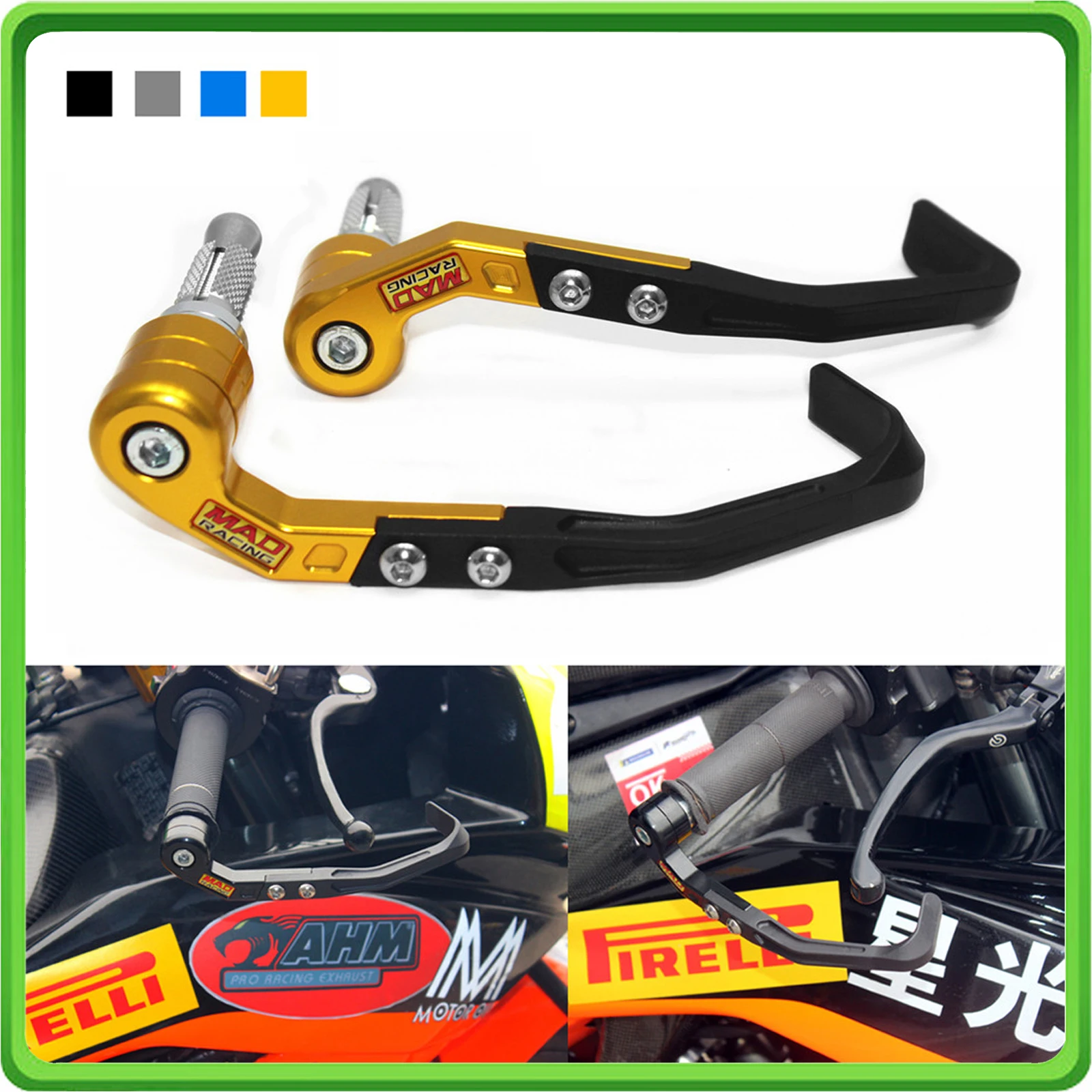 

1Pair 22MM Universal Motorcycle Modification Parts Protection Rod Horn Brakes Hand Guard Moto Brake Clutch Lever Protector
