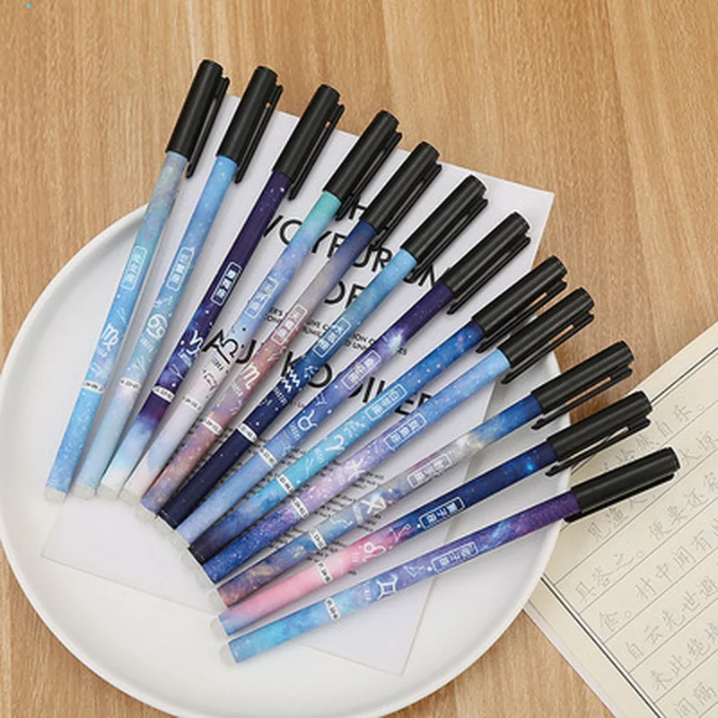 1 шт. Созвездие со стирающимися чернилами Pen0.5mm студент Милая гелевая ручка