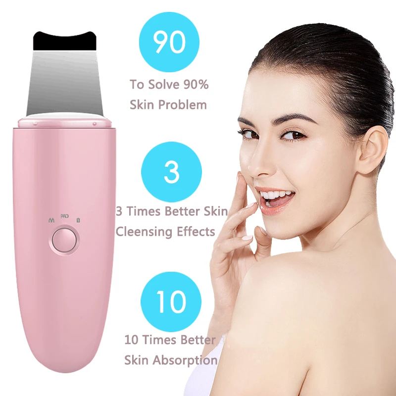 Ультразвуковой глубокий аппарат для чистки лица скруббер удаления грязи черных