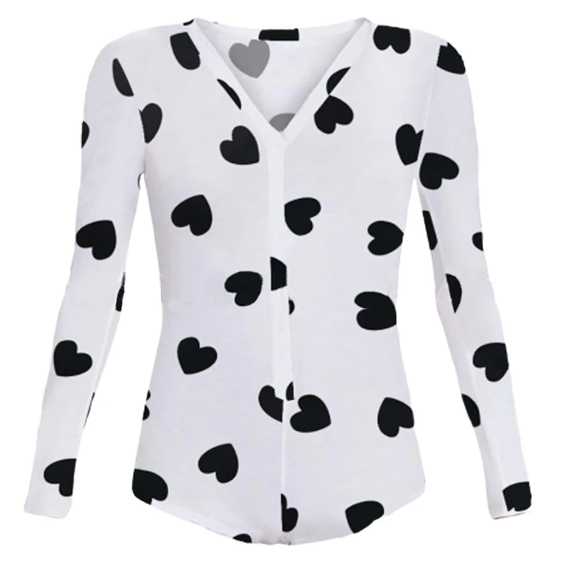 Женское облегающее боди с принтом губ и V-образным вырезом |