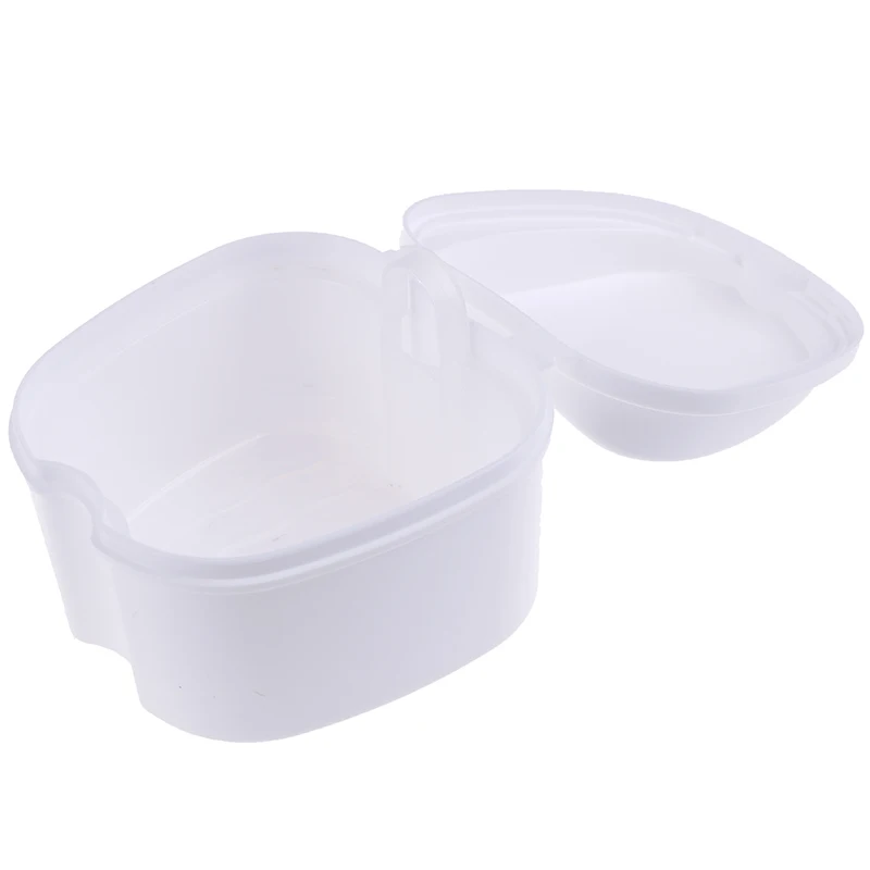 1PCS Denture Box Organizer Dental False Teeth Appliance Container Storage Boxes Dentures Cleaner Bath Case | Красота и здоровье