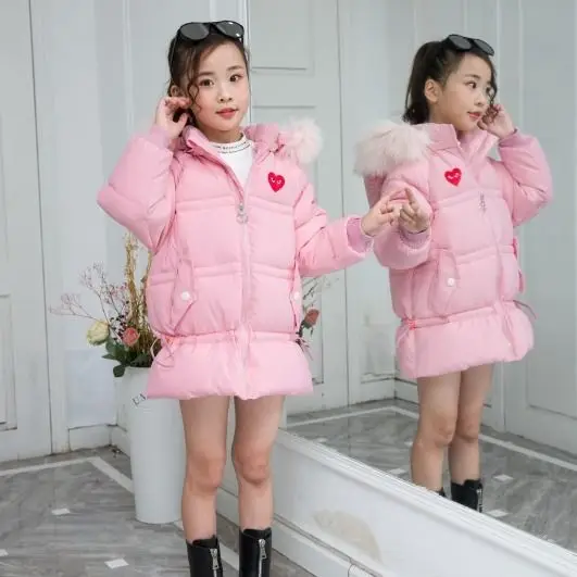 Новинка 2019 зимняя куртка для девочек детские теплые пальто детская верхняя