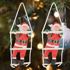 1 шт., игрушечный Дед Мороз, лестница, рождественские подарки для детей, новый год 2021, украшение для детской комнаты