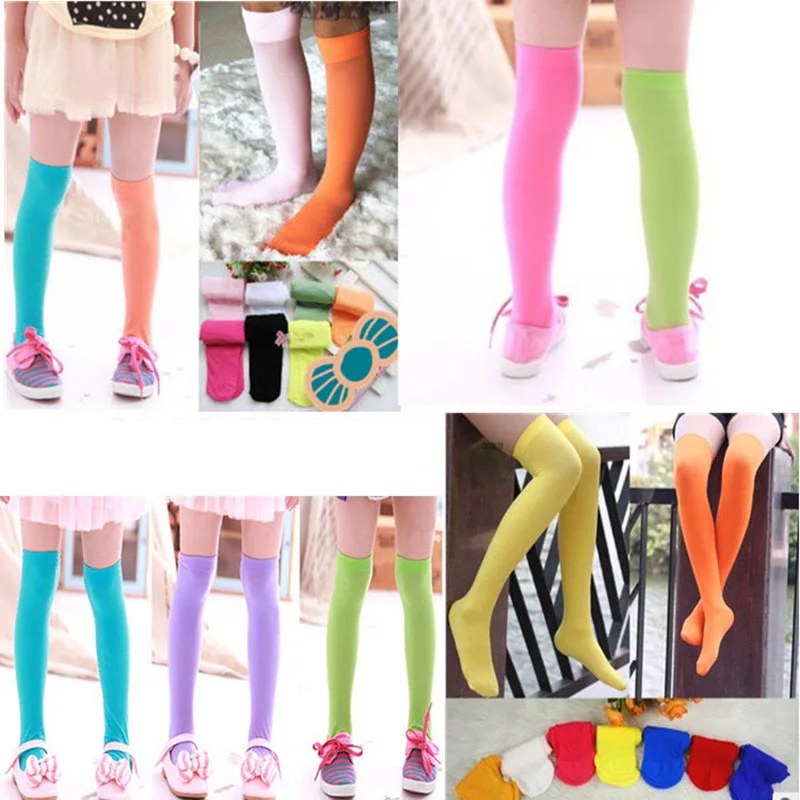 17 видов цветов детские чулки для девочек бархатные Гольфы принцессы гольфы