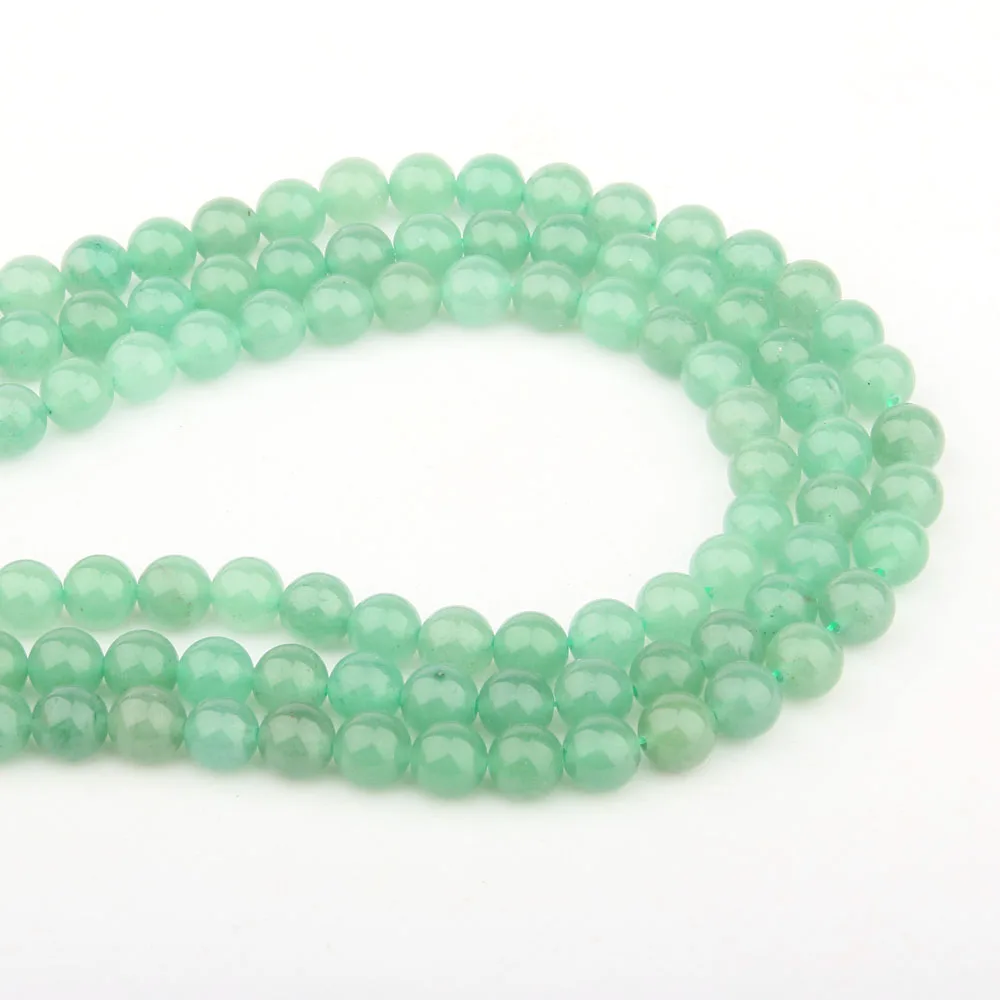 

Green Aventurine Round Shape Natural Beads Charm Elegant Making for Jewelry DIY Bracelet Necklace Accessories Size 4 6 8 10mm