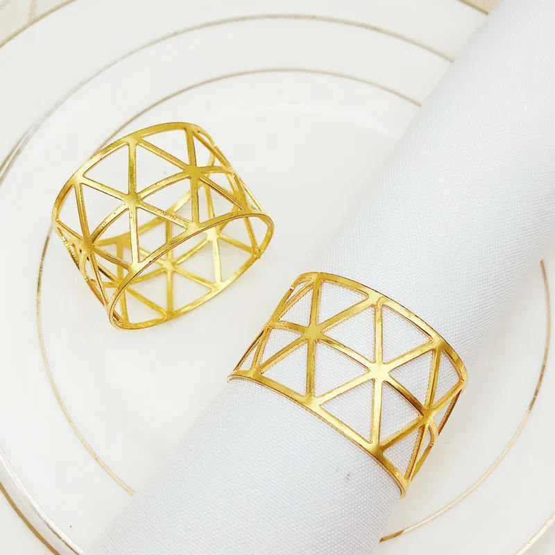 

Napkin Rings Set Napkin Ring Holders Decorative Napkin Buckle Wedding Party Dinner Christmas Table Decoration 10pcs/set Dropship
