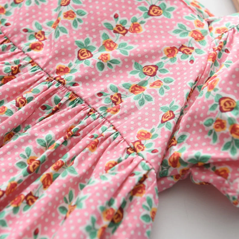 

Melario Girls Summer Flowers Dresses New Fashion Kids Floral Casual Costume Children Party Vestidos Sweet Clothing Suit 3-7Y