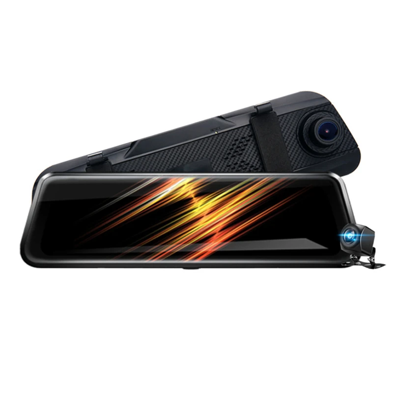 

10Inch Driving Recorder Streaming Full Trouch Screen Car Camera Recorder HD Night Vision Dual Lens Reversing Image Dash Cam