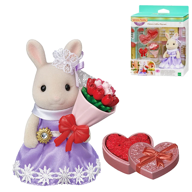 Sylvanian Family City серии цветочный подарок игровой набор кролик сестра кукольный домик