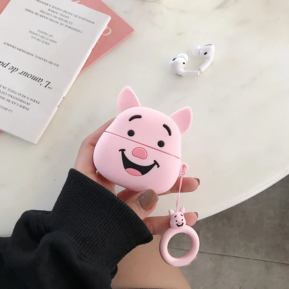 141U 3D чехол для наушников для Airpods Pro Чехол милый силиконовый медведь Ститч Мультяшные наушники/Earpods чехол s для Apple Air pods 3 Pro Чехол - Цвет: 141U