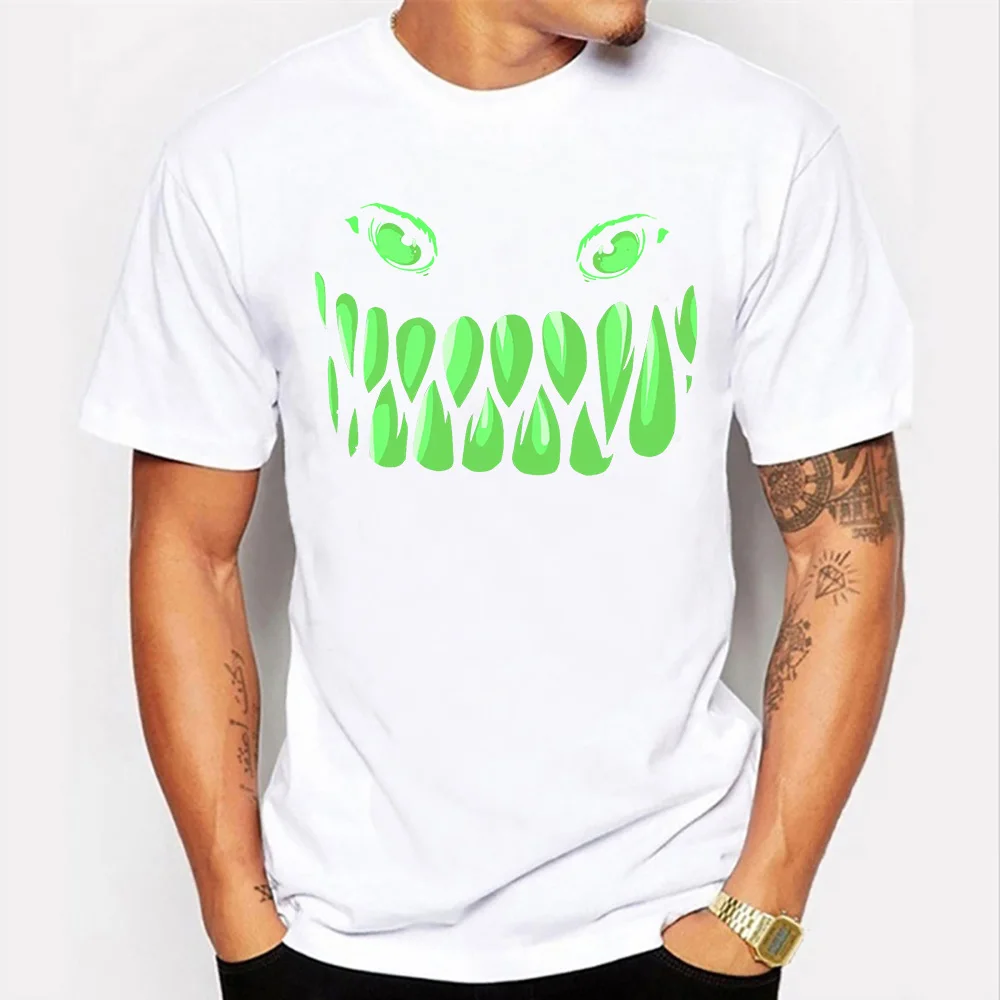 Футболка мужская с круглым вырезом тенниска принтом повседневная майка