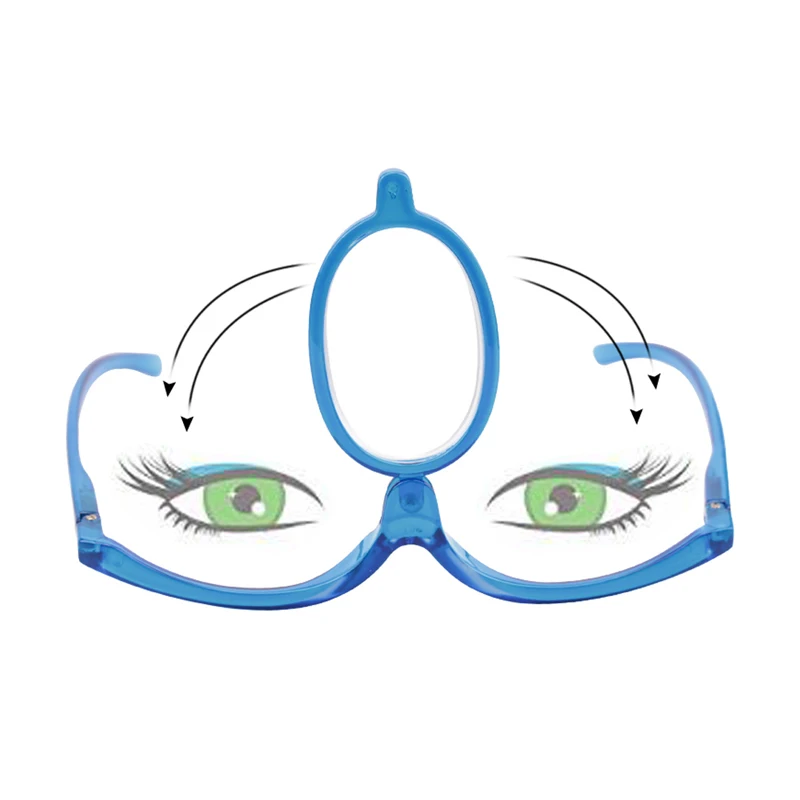 Увеличительные очки Seemfly вращающиеся для макияжа чтения складные дальнозоркости