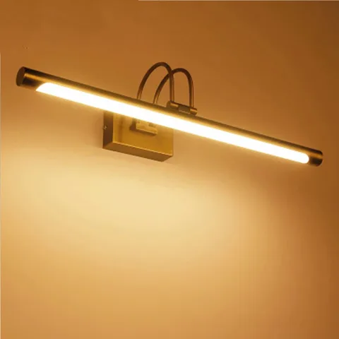Винтажная Светодиодная лампа для ванной комнаты, Европа, матовый никель, фурнитура для туалетного столика, освесветильник для отеля, malon, над зеркальным шкафом