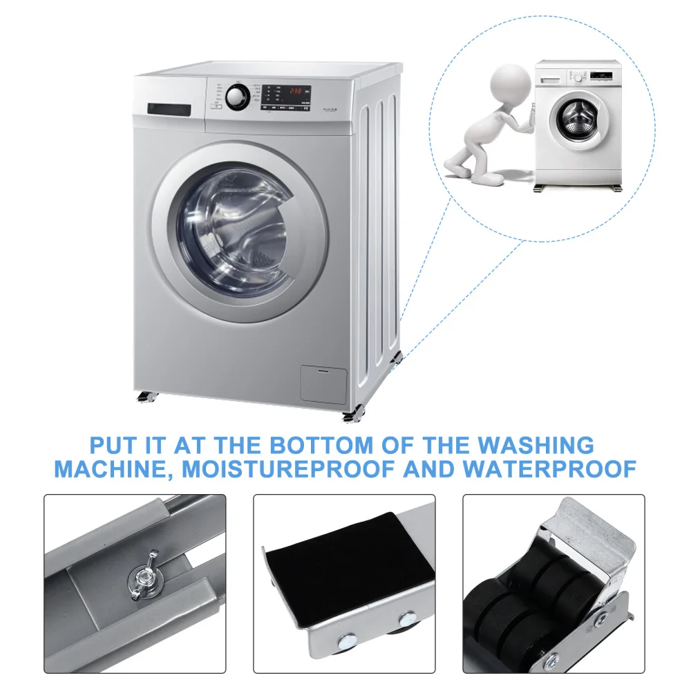 

Washing Machine Stand Multi-functional Movable Adjustable Base Mobile Roller