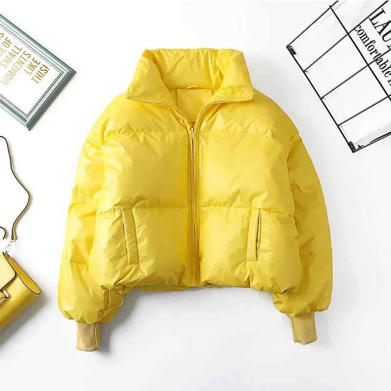 Короткий женский зимний пуховик зимнее пальто женская зимняя короткая куртка 2019