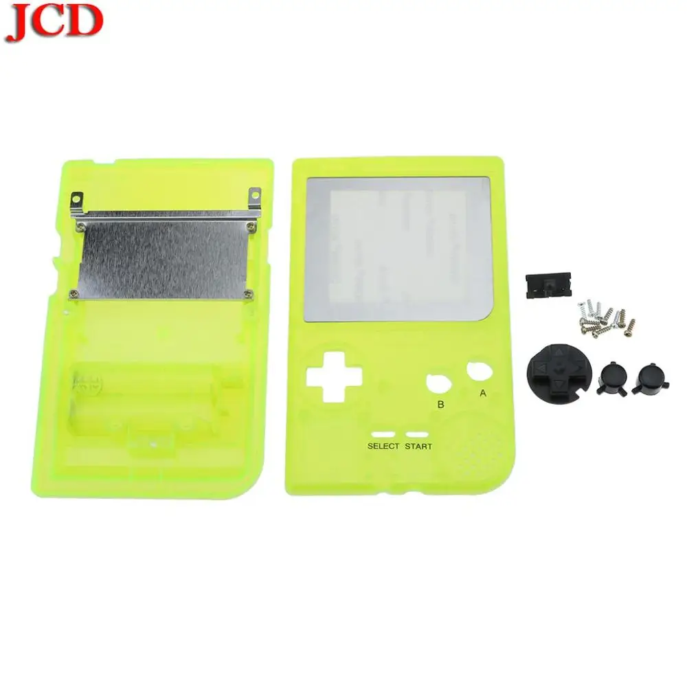 No4 Luminous yellow JCD высокое качество полный корпус оболочки кнопки мод Ремонт для nintendo для GameBoy карман Замена для GBP с кнопками - Цвет: No4 Luminous yellow