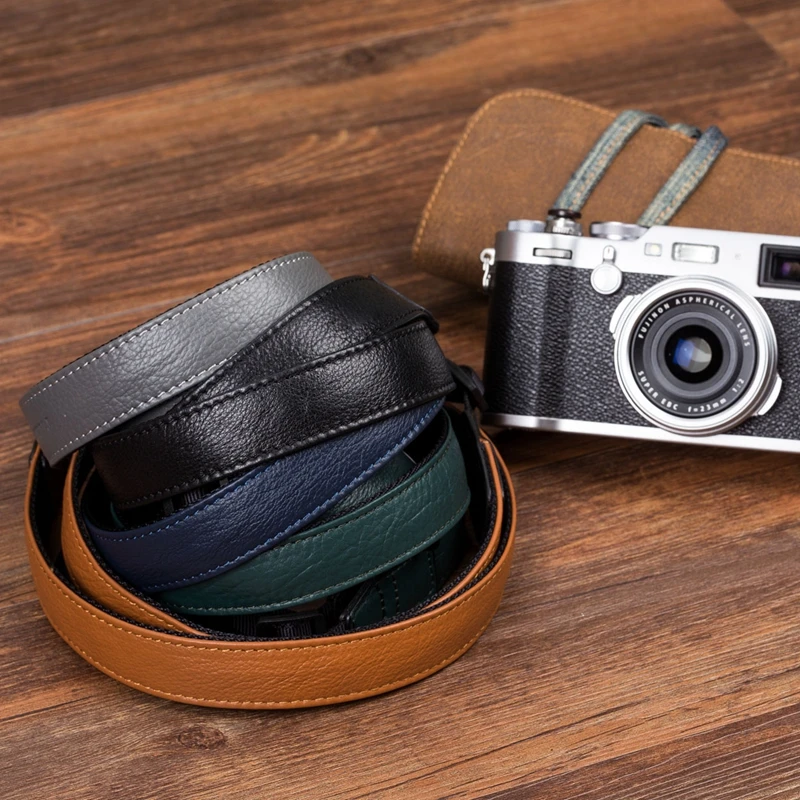 Ручной работы из натуральной кожи простой плечевой ремень для камеры DSLR шеи ремень для Nikon Z6/Z7 Canon EOS sony A7R2M2 R3A9